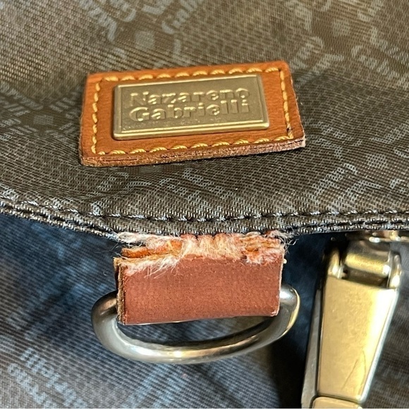 Nazareno GABRIELLI Canvas Large Backpack Carrying Bag - Picture 3 of 8